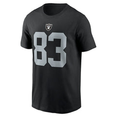 Darren Waller Las Vegas Raiders Player Name & Number T-Shirt Black