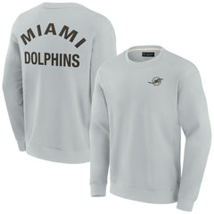 Miami Dolphins Unisex Elements Super Soft Pullover Sweatshirt Gray