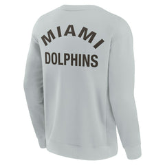 Miami Dolphins Unisex Elements Super Soft Pullover Sweatshirt Gray