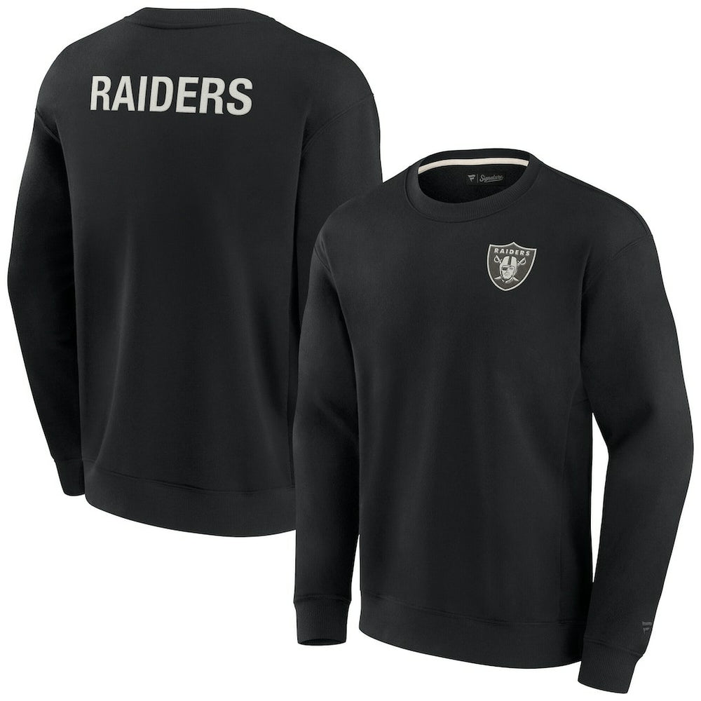 Las Vegas Raiders Unisex Elements Super Soft Pullover Sweatshirt Black