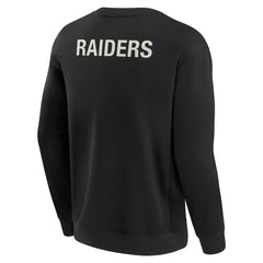 Las Vegas Raiders Unisex Elements Super Soft Pullover Sweatshirt Black