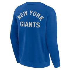 New York Giants Unisex Elements Super Soft Pullover Sweatshirt Royal