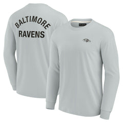 Baltimore Ravens Unisex Elements Super Soft Long Sleeve T-Shirt Gray