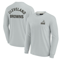 Cleveland Browns Unisex Elements Super Soft Long Sleeve T-Shirt Gray