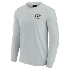 Cincinnati Bengals Unisex Elements Super Soft Long Sleeve T-Shirt Gray