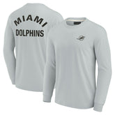 Miami Dolphins Unisex Elements Super Soft Long Sleeve T-Shirt Gray
