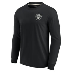 Las Vegas Raiders Unisex Elements Super Soft Long Sleeve T-Shirt Black