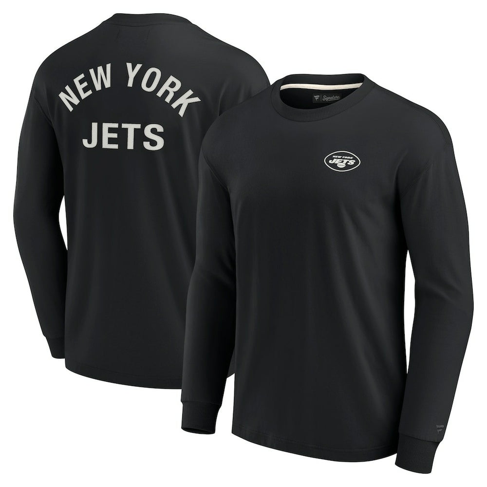 New York Jets Unisex Elements Super Soft Long Sleeve T-Shirt Black
