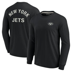 New York Jets Unisex Elements Super Soft Long Sleeve T-Shirt Black