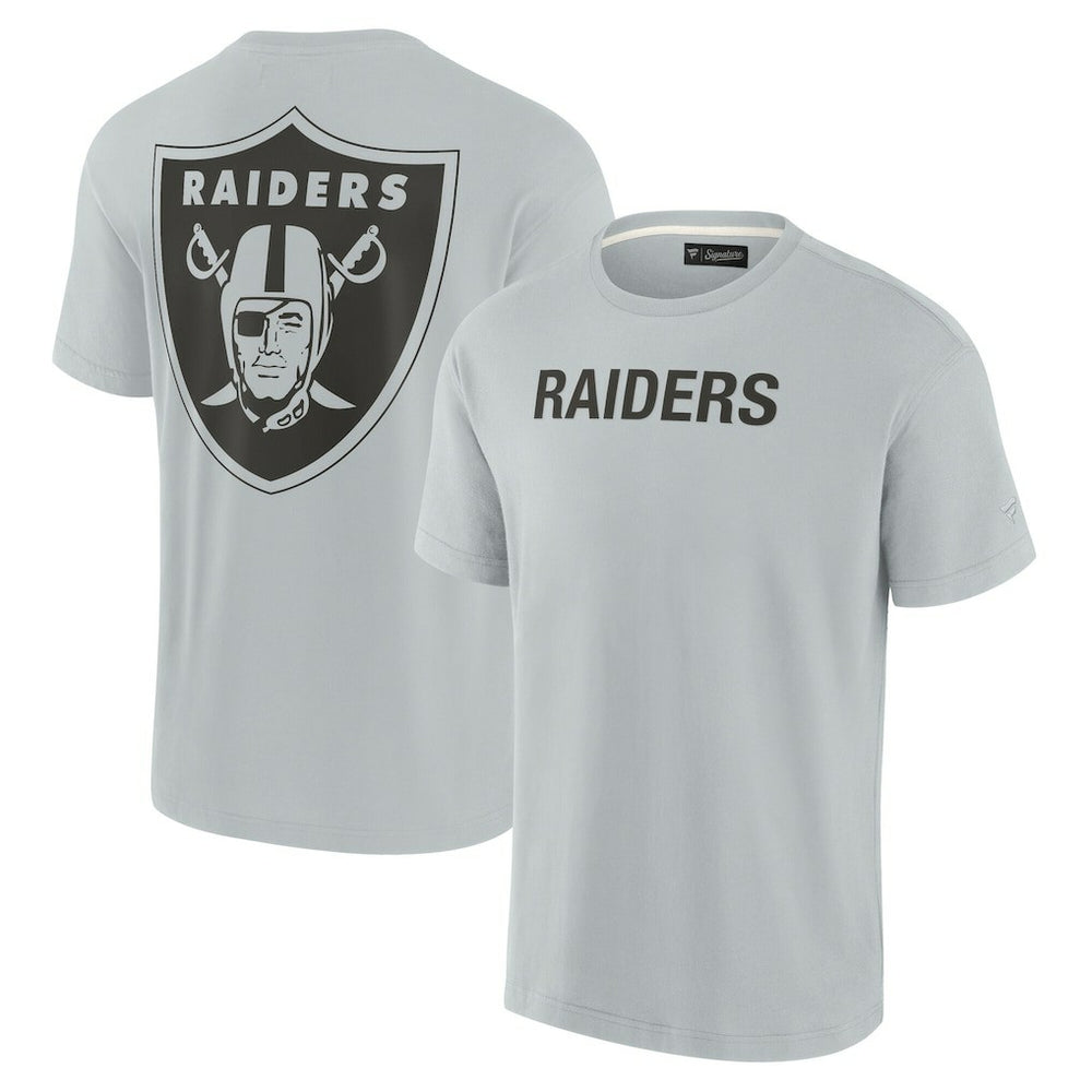 Las Vegas Raiders Unisex Elements Super Soft Short Sleeve T-Shirt Gray