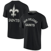 New Orleans Saints Unisex Elements Super Soft Short Sleeve T-Shirt Black