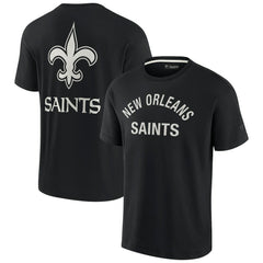 New Orleans Saints Unisex Elements Super Soft Short Sleeve T-Shirt Black