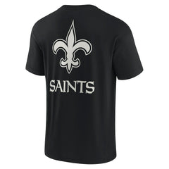New Orleans Saints Unisex Elements Super Soft Short Sleeve T-Shirt Black