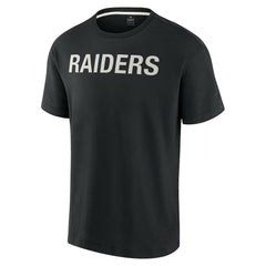 Las Vegas Raiders Unisex Elements Super Soft Short Sleeve T-Shirt Black