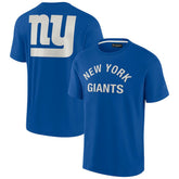 New York Giants Unisex Elements Super Soft Short Sleeve T-Shirt Royal