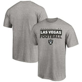 Las Vegas Raiders Gain Ground T-Shirt Heather Gray