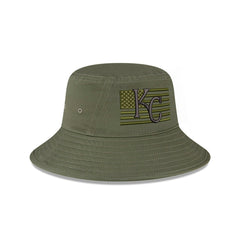 Kansas City Royals New Era 2023 Armed Forces Day Bucket Hat - Green Hats