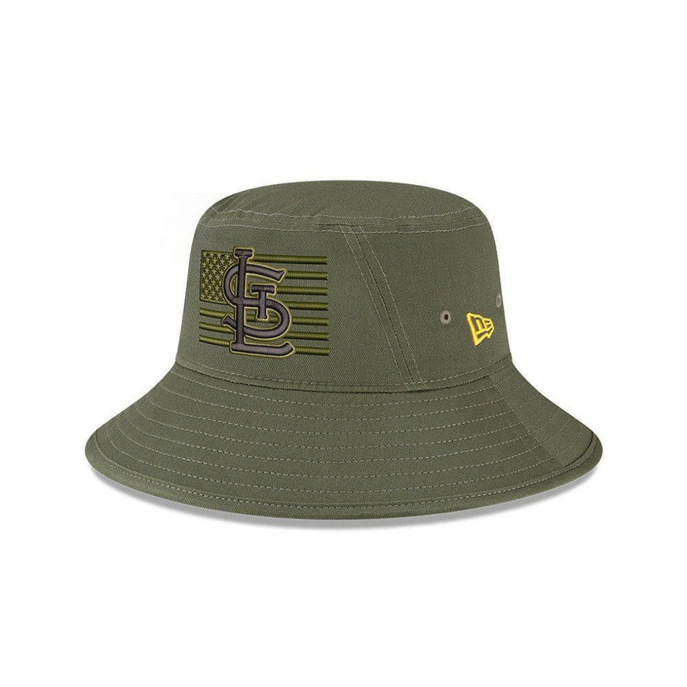 St. Louis Cardinals New Era 2023 Armed Forces Day Bucket Hat - Green Hats