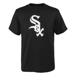 Chicago White Sox Youth Logo Primary Team T-Shirt - Black T-shirts