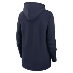 Seattle Seahawks Women's Asymmetrical Raglan Full-Zip Hoodie College Navy