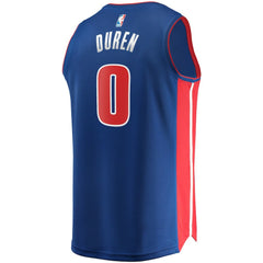 NBA Jalen Duren Detroit Pistons Fast Break Replica Jersey sale - Icon Editi- Blue