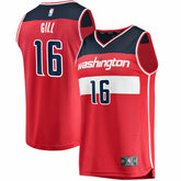 NBA Anthony Gill Washington Wizards Fast Break Replica Jersey - Icon Edition - Red