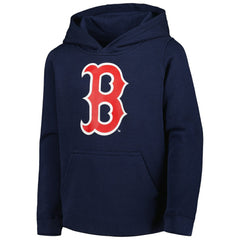 Boston Red Sox Youth Team Primary Logo Pullover Hoodie - Navy Hoodies