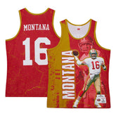 Joe Montana San Francisco 49ers 1989 Player Burst Tank Top Scarlet