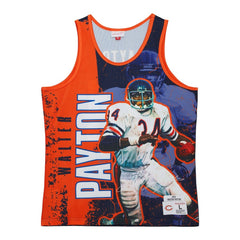 Walter Payton Chicago Bears 1983 Player Burst Tank Top Navy