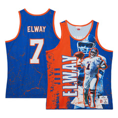 John Elway Denver Broncos 1994 Player Burst Tank Top Royal