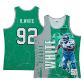 Reggie White Philadelphia Eagles 1992 Player Burst Tank Top Kelly Green