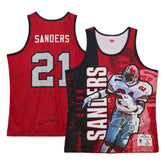 Deion Sanders Atlanta Falcons 1989 Player Burst Tank Top Red
