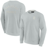 San Diego Padres Fanatics Unisex Super Soft Pullover Crew Sweatshirt - Gray Pullover
