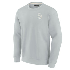 San Diego Padres Fanatics Unisex Super Soft Pullover Crew Sweatshirt - Gray Pullover