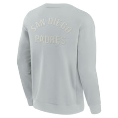 San Diego Padres Fanatics Unisex Super Soft Pullover Crew Sweatshirt - Gray Pullover