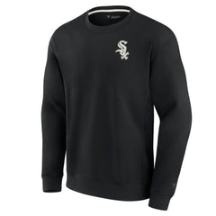 Chicago White Sox Fanatics Unisex Super Soft Pullover Crew Sweatshirt - Black Pullover