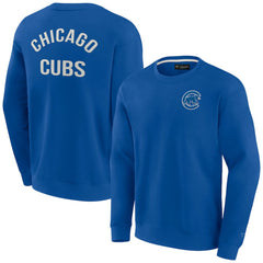 Chicago Cubs Fanatics Unisex Super Soft Pullover Crew Sweatshirt - Royal Pullover