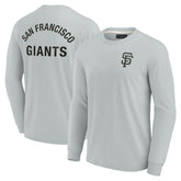 San Francisco Giants Fanatics Unisex Elements Super Soft Long Sleeve T-Shirt - Gray T-shirts