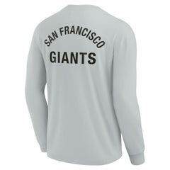 San Francisco Giants Fanatics Unisex Elements Super Soft Long Sleeve T-Shirt - Gray T-shirts