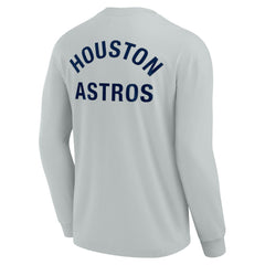 Houston Astros Fanatics Unisex Elements Super Soft Long Sleeve T-Shirt - Gray T-shirts