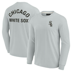 Chicago White Sox Fanatics Unisex Elements Super Soft Long Sleeve T-Shirt - Gray T-shirts