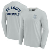 St. Louis Cardinals Fanatics Unisex Elements Super Soft Long Sleeve T-Shirt - Gray T-shirts