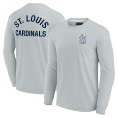 St. Louis Cardinals Fanatics Unisex Elements Super Soft Long Sleeve T-Shirt - Gray T-shirts