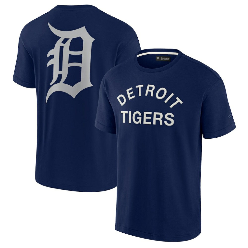 Detroit Tigers Fanatics Unisex Elements Super Soft Short Sleeve T-Shirt - Navy T-shirts