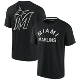 Miami Marlins Fanatics Unisex Elements Super Soft Short Sleeve T-Shirt - Black T-shirts