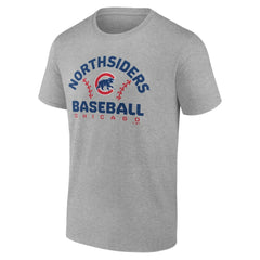 Chicago Cubs Team Go For Two T-Shirt - Heather Gray T-shirts