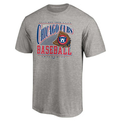 Chicago Cubs Cooperstown Collection Winning Time T-Shirt - Heather Gray T-shirts