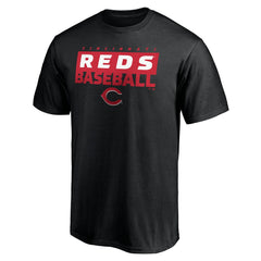 Cincinnati Reds Gain Ground T-Shirt - Black T-shirts