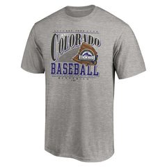 Colorado Rockies Cooperstown Collection Winning Time T-Shirt - Heather Gray T-shirts