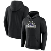 Colorado Rockies Cooperstown Collection Pullover Hoodie - Black Hoodies